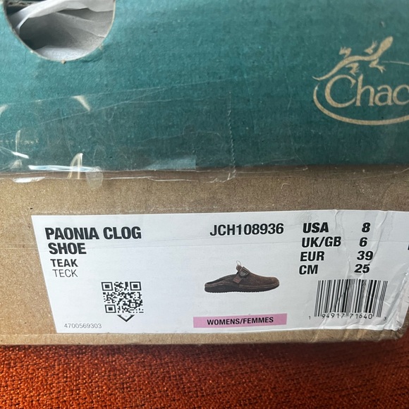 Chaco Paonia Clog in Teak Size 8 - Picture 2 of 5